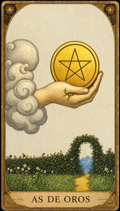 Carta del tarot As de Oros